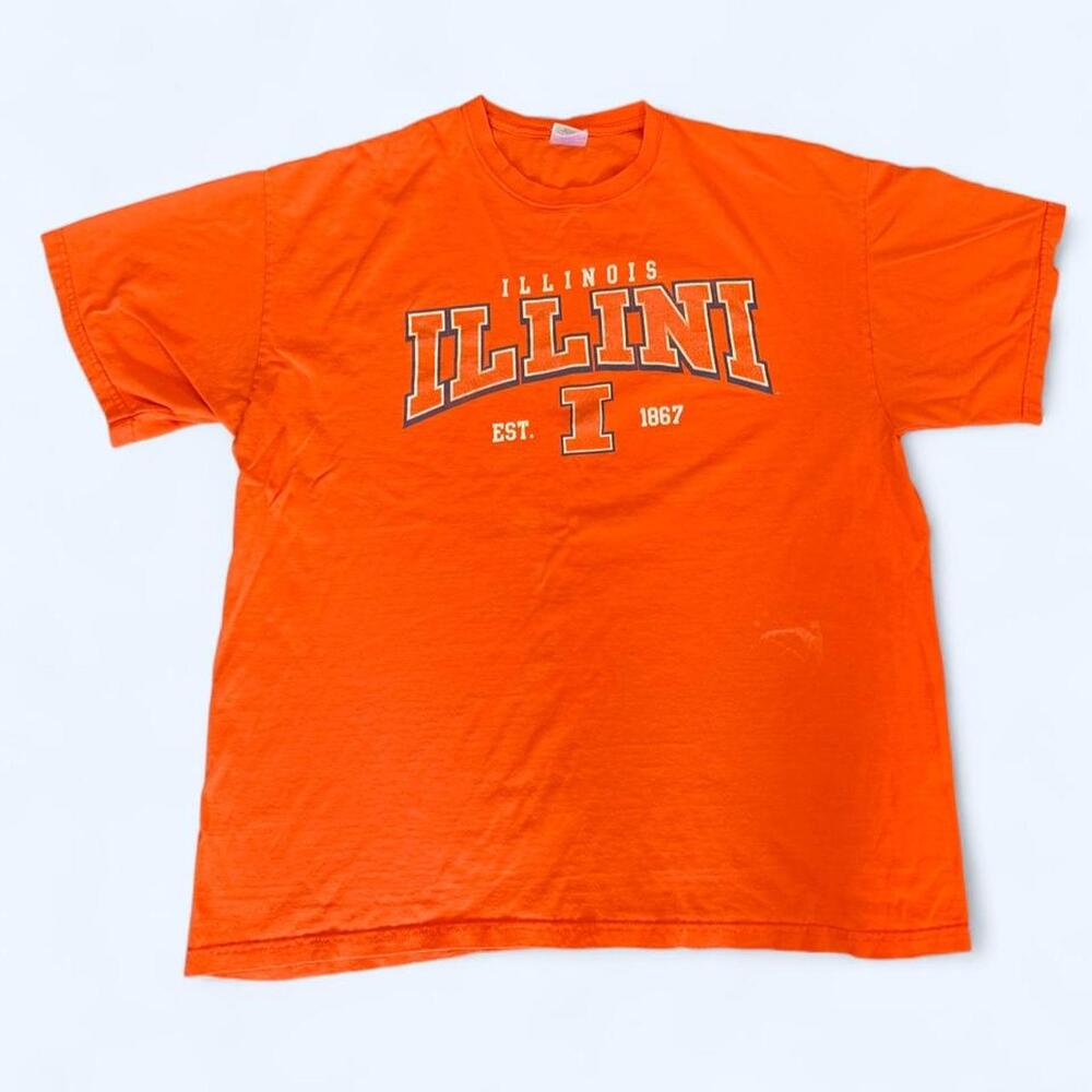 Vintage University of Illinois Fighting Illini Tee – Men’s XL